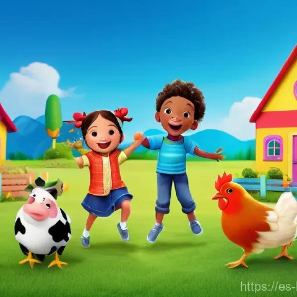 헤이지니의 대표적인 시리즈 - **Prompt:** A vibrant and heartwarming image of a diverse group of happy children, approximately 4-7...