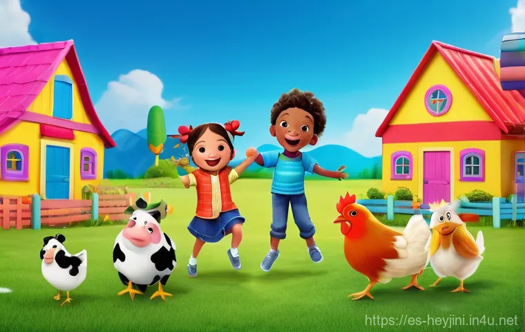 헤이지니의 대표적인 시리즈 - **Prompt:** A vibrant and heartwarming image of a diverse group of happy children, approximately 4-7...