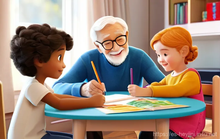 헤이지니의 대표적인 시리즈 - **Prompt:** A vibrant and heartwarming image of a diverse group of happy children, approximately 4-7...